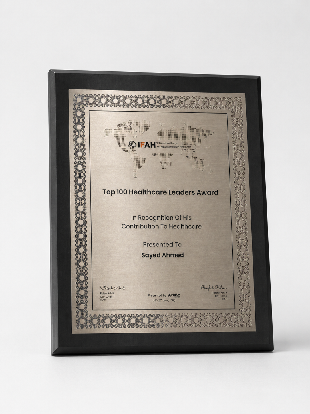 Top 100 Healthcare Leaders Award (2019)